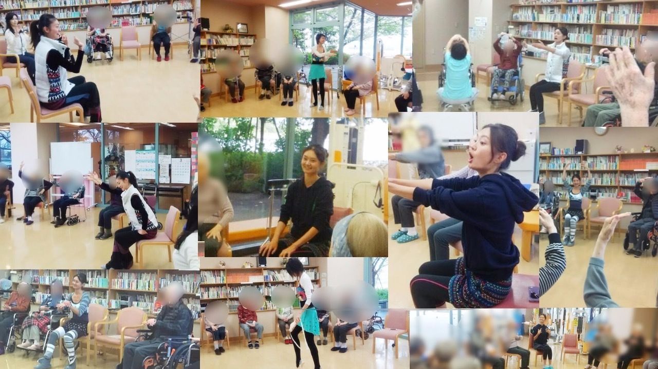 広尾バレエ介護施設にてバレエボランティア